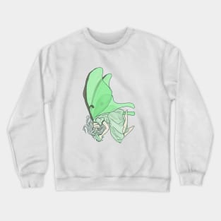 Luna Moth Fairy Girl Crewneck Sweatshirt